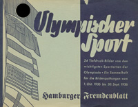 German Olympia Sticker Album 1936 from Hamburger