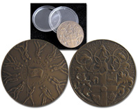Teilnehmermedaille Olympische Spiele Melbourne 1956. Bronze. 6,3 cm. Mit original Plexiglasetui der Firma "K.G.Luke, Medallist".<br>-- Schtzpreis: 280,00  --