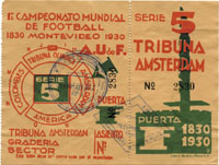 World Cup 1930. Original Ticket Argentina v Chile<br>-- Estimatin: 600,00  --