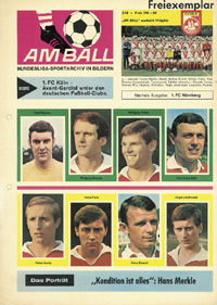 1.FC Koeln 1968. Rare German Brochure<br>-- Estimate: 40,00  --