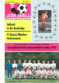 Am Ball. Bundesliga-Sportarchiv in Bildern. Halbzeit in der Bundesliga. FC Bayern Mnchen Herbstmeister. 7/68.