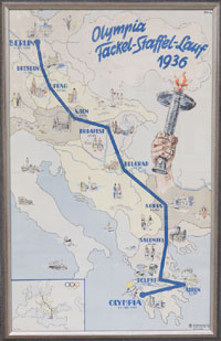 Olympic Games 1936. Official Torchrelay Poster<br>-- Estimatin: 900,00  --