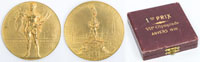 Gold Winners medal Olympic Games 1920  Antwerp<br>-- Estimate: 8500,00  --