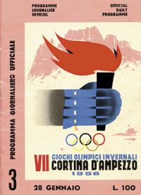 Olympic Winter Games 1956. Daily Programm<br>-- Estimatin: 40,00  --