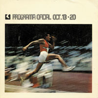 Programa oficial Oct. 13 - 20 Offizielles Gesamtprogramm Olympische Spiele 1968 Mexico Leichtathletik fr den 13.-20. Oktober.