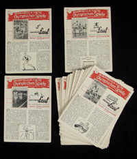 Olympic Games 1936. Kaisers Collector cards