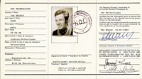 Olympic Games Lake Placid 1980. Identity Card<br>-- Stima di prezzo: 90,00  --