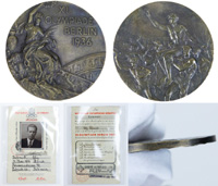 Winner's Medal: Olympic Games Berlin 1936 + Diplo