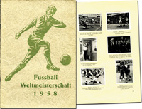 World Cup 1958: German Sticker Album from WS<br>-- Estimate: 300,00  --