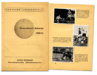 Deutsche Lnderspiele. Deutschland Schweiz 1950/51.<br>-- Schtzpreis: 125,00  --