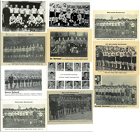 11 Original S/W-Mannschaftspostkarte von Borussia Dortmund 1947-1957, 15x10,5 bis 14x9 cm.<br>-- Schtzpreis: 125,00  --