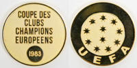 UEFA Club Cup 1983 medal Haburger SV Juventus<br>-- Estimation: 600,00  --