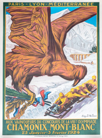 Olympic Winter Games 1924 Official Poster<br>-- Estimate: 7500,00  --