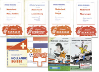 8x Football Programm Netherlands 1956 - 1976<br>-- Stima di prezzo: 100,00  --
