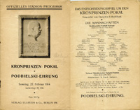 German Cup Final 1914 official Programm<br>-- Estimate: 400,00  --