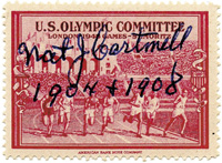 Autograph Olympic Games 1904 1908 athletics US<br>-- Stima di prezzo: 100,00  --