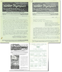 Olympic Winter Games 1940 Official Bulletin<br>-- Estimate: 200,00  --