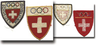 Olympic Games 1936. Swiss Cloth badge Garmisch<br>-- Estimation: 200,00  --