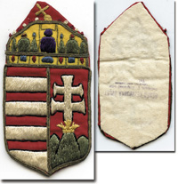 Olympic Games 1936. Hungary Cloth badge<br>-- Stima di prezzo: 200,00  --