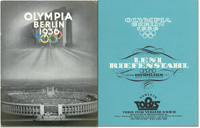 Olympic Games 1936. Rare movie booklet by Tobis<br>-- Estimate: 140,00  --