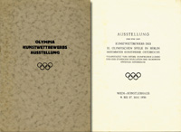 Olympic Games Berlin 1936 art cataloge Austria<br>-- Estimatin: 40,00  --