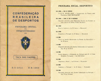 Football Programm 1964 Brasil England Argentina<br>-- Estimate: 175,00  --