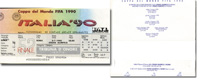 Ticket: World Cup 1990 Final Germany vs Argentina<br>-- Stima di prezzo: 150,00  --