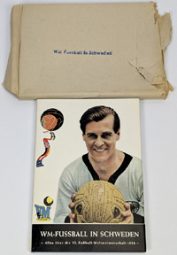 WM-Fuball in Schweden. Alles ber die VI.Fuball-Weltmeisterschaft 1958.  Mit Schutzumschlag. ORIGNAL verpackt!.<br>-- Schtzpreis: 70,00  --