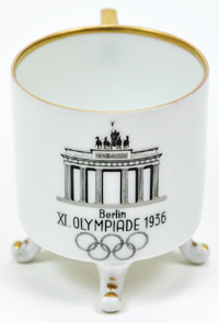 Olympic games 1936. Commemorative Coffee cup<br>-- Estimate: 90,00  --