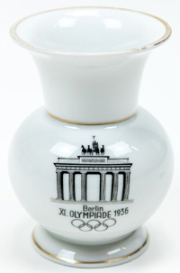 Olympic games 1936. Commemorative porcelain vase