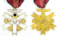 Olympic Games 1936 Order of honour 1936 2nd clas<br>-- Estimate: 200,00  --