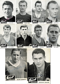 Collector Cards German football 1964<br>-- Stima di prezzo: 70,00  --