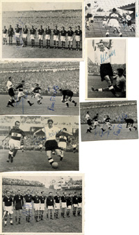 World Cup 1954 Autographed German Football Sticke<br>-- Estimatin: 45,00  --
