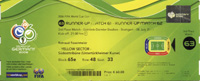 Ticket: World Cup 2006. Germany vs Portugal<br>-- Estimation: 40,00  --