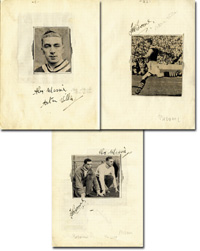 Football Autograph Aston Villa  Tour 1938
