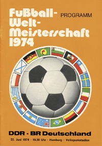 World Cup 1974. Programme FR Germany v GDR<br>-- Stima di prezzo: 150,00  --