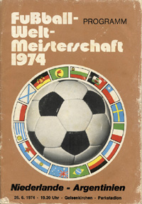 Programme:  World Cup 1974 Argentina v Netherland<br>-- Stima di prezzo: 50,00  --