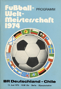 FIFA World Cup 1974. Programm Germany v Chile<br>-- Stima di prezzo: 125,00  --