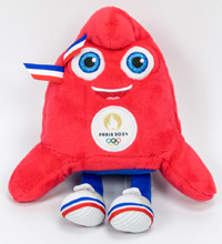 Maskottchen der Olympischen Spiele Paris 2024 "La Mascotte". Plsch, Hhe: 23 cm.