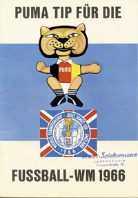 World Cup 1966. Programm. Advert from Puma.<br>-- Estimate: 40,00  --