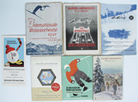 7 Programm, Hefte und Broschren zum Wintersport in Garmisch-Partenkirchen von 1941 - 1957.