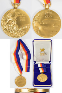 Olympic Games Seoul 1988. Gold Winner medal<br>-- Stima di prezzo: 12500,00  --