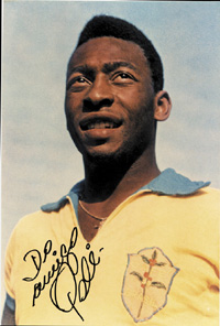Autograph World Cup Champion 1970. Pele<br>-- Stima di prezzo: 100,00  --