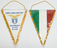 UEFA Cup Match Pennant 2002. Lazio Rome Graz