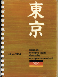 Olympic Games 1964 Tokio. Official German Teamboo