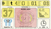 Spiel um den dritten Platz: Brasilien - Italien (2:1) im Estadio River Plate am 24. Juni 1978. 17x10 cm.<br>-- Schtzpreis: 40,00  --