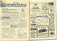 Freundschaftsspiel 1860 Mnchen v 1.FC Kln in Mnchen am 16.12.1951. Programm "Die Blaue Sportschau".