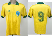 World Cup 1990 match worn football shirt Brazil