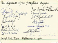 Olympic Games 1948-1964 autograph Basketball Bras<br>-- Estimatin: 50,00  --