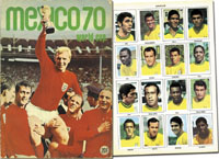 World Cup 1970. Pele Sticker Album Vanderhout<br>-- Estimate: 125,00  --